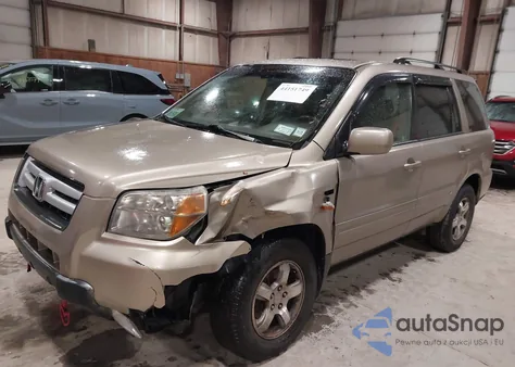 2006 Honda Pilot Ex-L из США, поврежденный, VIN 2HKYF18776H543740